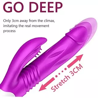 G Spot Rabbit Vibrator with Heating Function,Sex Toys for Clitoris,Waterproof Dildo Vibrator with 9 Powerful Vibrations Dual Mot G Spot Rabbit Vibrator with Heating Function,Sex Toys for Clitoris,Waterproof Dildo Vibrator with 9 Powerful Vibrations Dual Mot