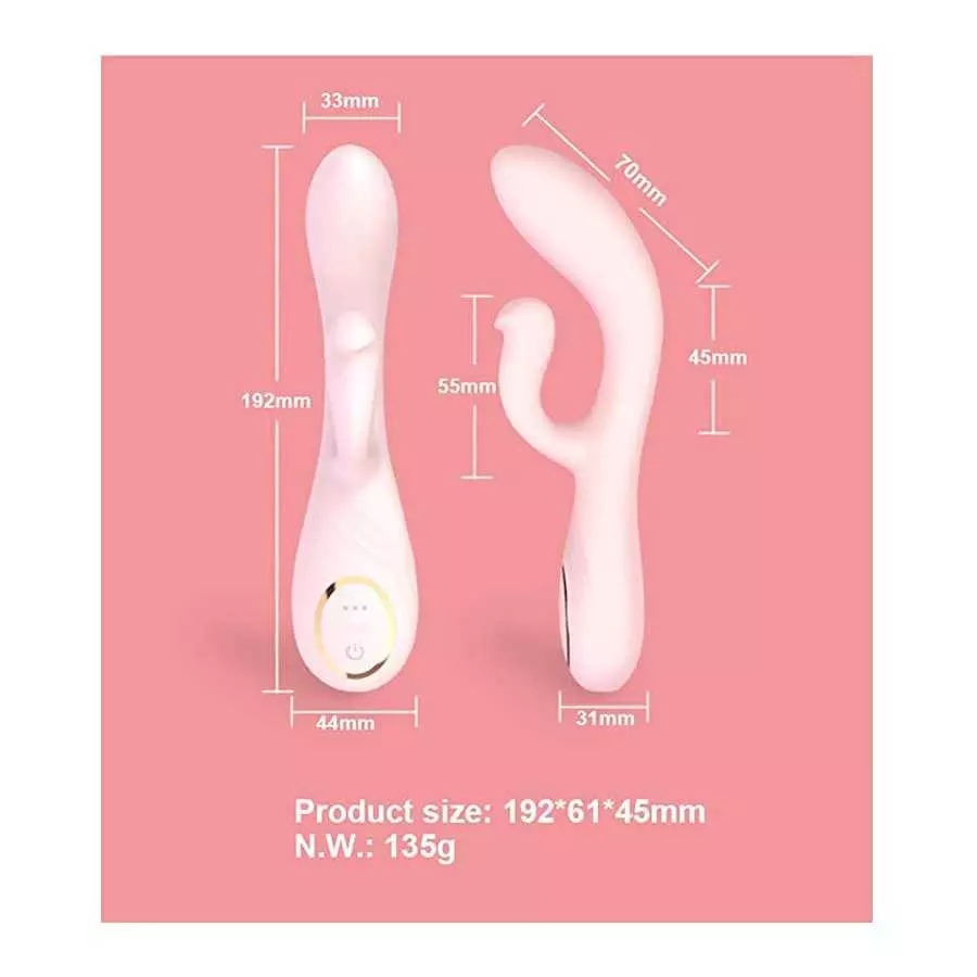 G-Spot Rabbit Vibrator Stimulator Silicone Massager for Women, Powerful Waterproof Rechargeable with 12 Vibration Modes Adult Se