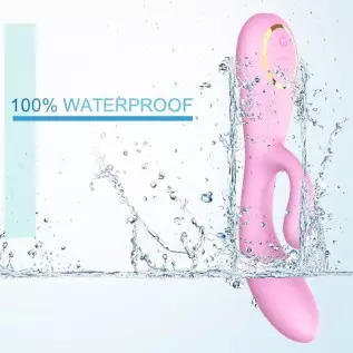 G-Spot Rabbit Vibrator Stimulator Silicone Massager for Women, Powerful Waterproof Rechargeable with 12 Vibration Modes Adult Se