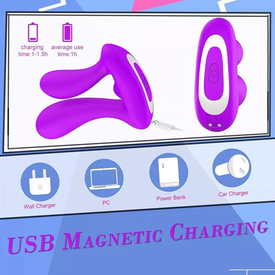 G Spot Rabbit Vibrator Dildo Wearable Anal Vagina Stimulator with 9 Modes Rechargeable Remote Control Clitoris Massager Adult Co