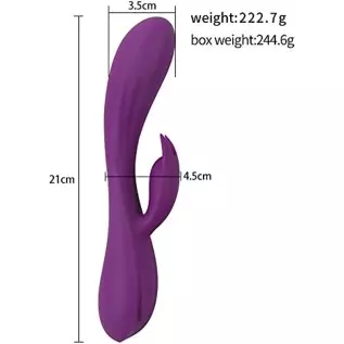 G-spot Rabbit Vibrator - Silicone Realistic Dildo Massager Clitoral Vaginal Stimulator with 10 Vibrating Modes, Waterproof Recha