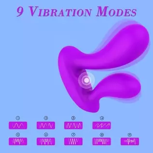 G Spot Rabbit Vibrator Dildo Wearable Anal Vagina Stimulator with 9 Modes Rechargeable Remote Control Clitoris Massager Adult Co