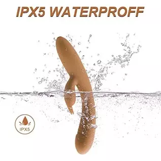 G-Spot Rabbit Vibrator Stimulator Silicone Vaginal Anal Dildo Massager for Women, Rechargeable Adult Sex Toys for Couples Sex Th