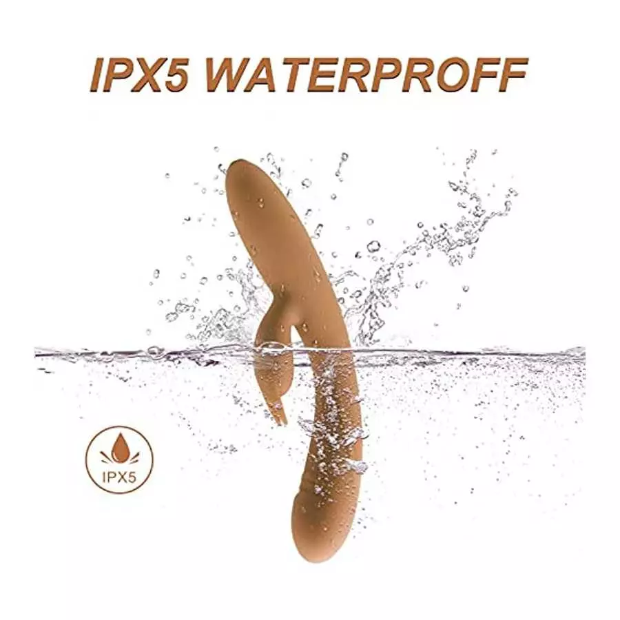 G-Spot Rabbit Vibrator Stimulator Silicone Vaginal Anal Dildo Massager for Women, Rechargeable Adult Sex Toys for Couples Sex Th