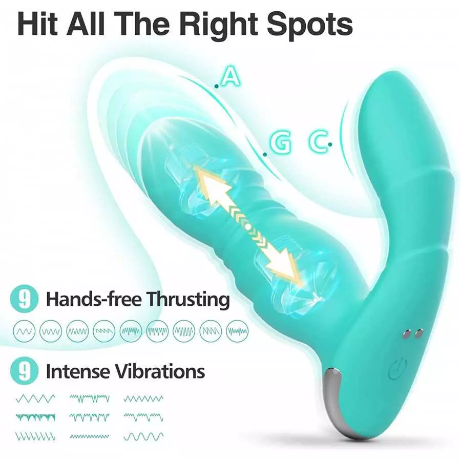 Adult Sex Toys for Women Pleasure - Wearable Vibrating Panties with App＆Remote Control Vibrators with 9 Powerful Thrusting Vibra