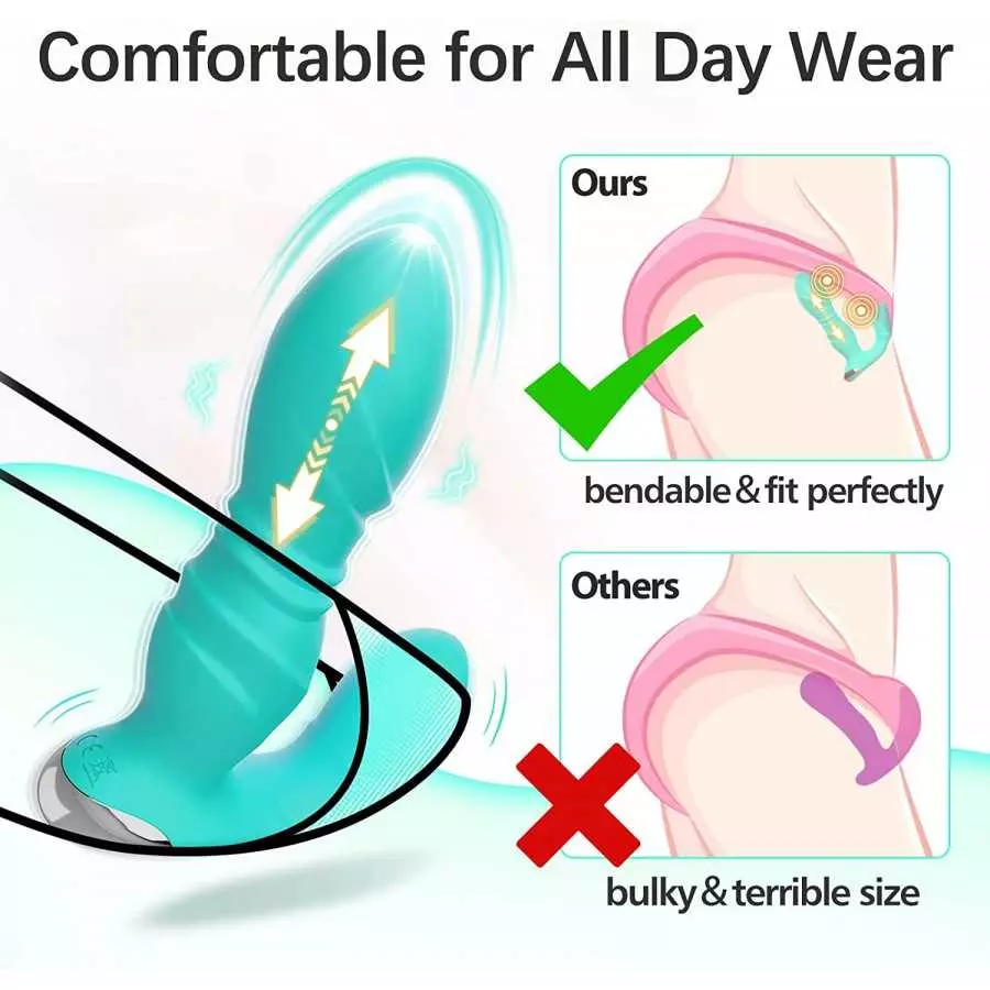 Adult Sex Toys for Women Pleasure - Wearable Vibrating Panties with App＆Remote Control Vibrators with 9 Powerful Thrusting Vibra