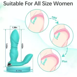 Adult Sex Toys for Women Pleasure - Wearable Vibrating Panties with App＆Remote Control Vibrators with 9 Powerful Thrusting Vibra