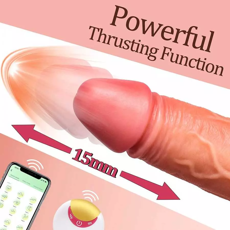 Thrusting Dildo Sex Toys Dildos - Adult Sex Toy Realistic Vibrator Dildo for Clitoral G-spot Anal Stimulation, 8 inch Dildo Vibr
