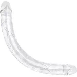 13 Inch Double Ended Realistic Dildo Flexible Clear Dildos for Lesbian, Anal G-spot Stimulator Sex Toys for Women Men Couple