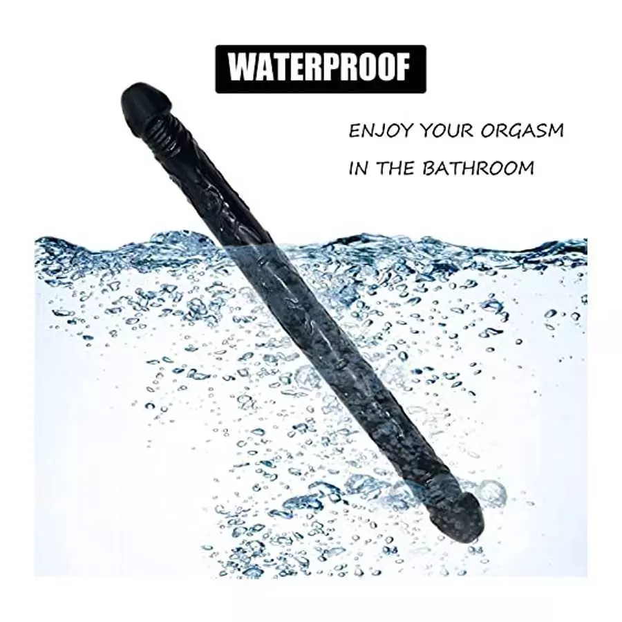 Double Ended Dildo, 17 in Super Long Double Dong, Flexible Realistic Double-Sided Dildo Penis, Sex Toys for Couple Men Women Les