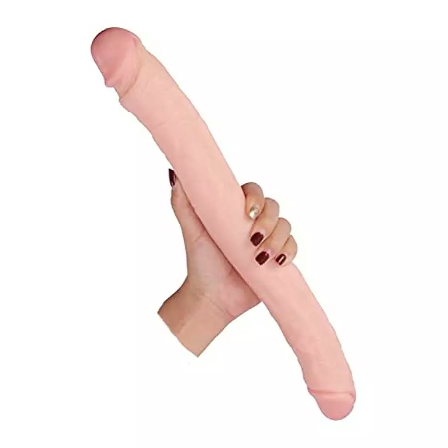 Realistic Double-Ended Dildo Adult Toy Lesbian, 14.96 Inch Double Sided Dildos for Women, Waterproof Flexible Double Dong with C Realistic Double-Ended Dildo Adult Toy Lesbian, 14.96 Inch Double Sided Dildos for Women, Waterproof Flexible Double Dong with C