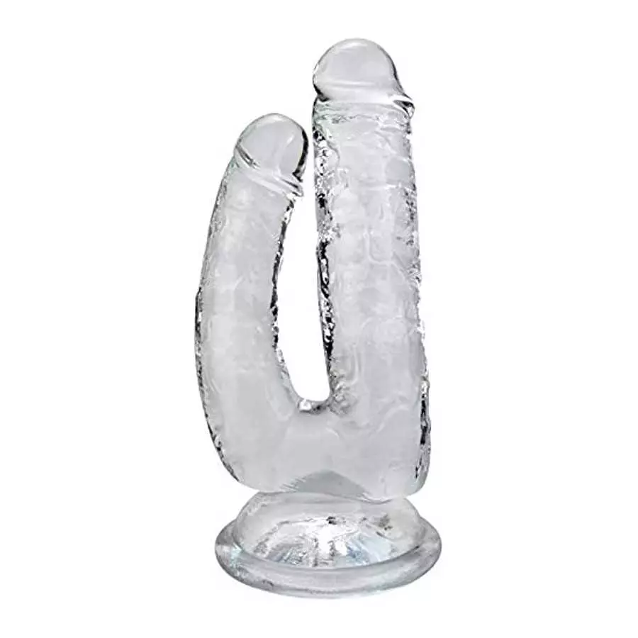 Large Double-Ended Dildo Realistic Penis G-spot Massage Anal Plug with Suction Cup Vaginal Anal Stimulate for Lesbian Female Mas Large Double-Ended Dildo Realistic Penis G-spot Massage Anal Plug with Suction Cup Vaginal Anal Stimulate for Lesbian Female Mas