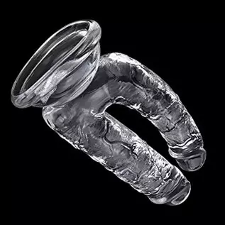 Large Double-Ended Dildo Realistic Penis G-spot Massage Anal Plug with Suction Cup Vaginal Anal Stimulate for Lesbian Female Mas Large Double-Ended Dildo Realistic Penis G-spot Massage Anal Plug with Suction Cup Vaginal Anal Stimulate for Lesbian Female Mas