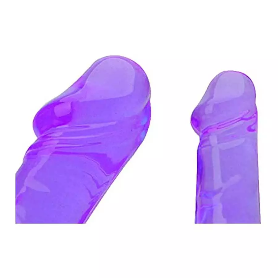Double-Ended Dildo Waterproof Jelly Double Dongs Realistic Dildo Penis Cock Anal Butt Plug Massager G-Spot Stimulation Orgasmic