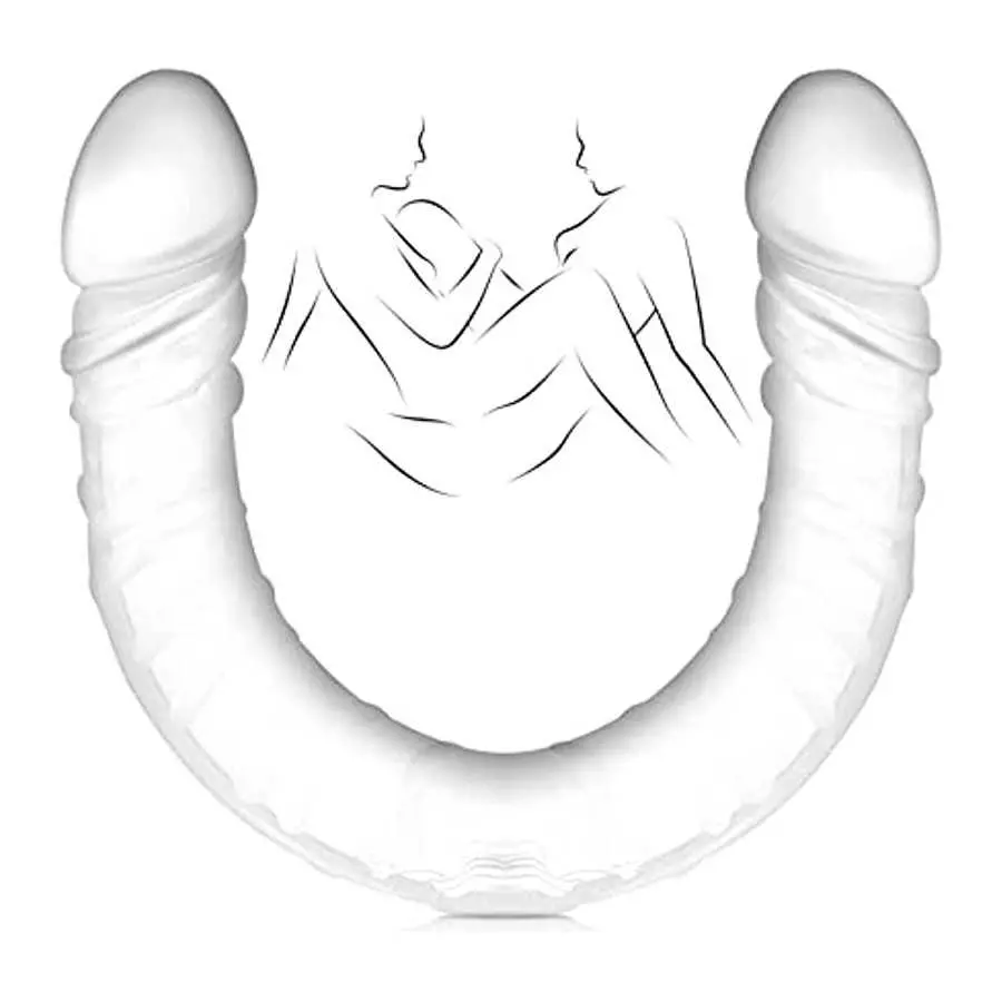 TIMIJOY Adult Sex Toy,Double-Ended Dildo,Glans for Women/Men/Lesbian,Waterproof Flexible Long Dildo for Vaginal G-spot and Anal TIMIJOY Adult Sex Toy,Double-Ended Dildo,Glans for Women/Men/Lesbian,Waterproof Flexible Long Dildo for Vaginal G-spot and Anal