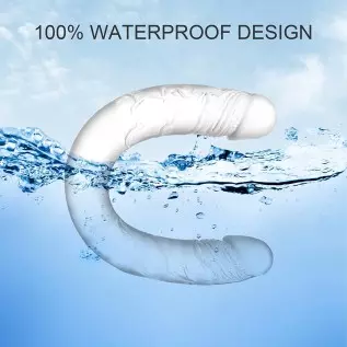 12.4*1.4 inches Double Dildo Crystal Jelly Realistic Anal Long Dildo Penis Soft and Flexible with Veins and Glans Adult Sex Toys 12.4*1.4 inches Double Dildo Crystal Jelly Realistic Anal Long Dildo Penis Soft and Flexible with Veins and Glans Adult Sex Toys