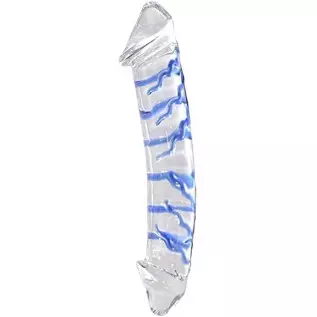 Epichao Blue Swirl Rock Hard Large Double-Ended Glass Dildo Huge Double Head Dildo Crystal Female Masturbator (9.8") Epichao Blue Swirl Rock Hard Large Double-Ended Glass Dildo Huge Double Head Dildo Crystal Female Masturbator (9.8")
