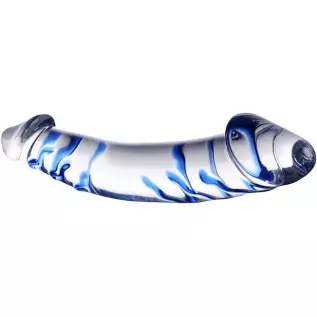 Epichao Blue Swirl Rock Hard Large Double-Ended Glass Dildo Huge Double Head Dildo Crystal Female Masturbator (9.8") Epichao Blue Swirl Rock Hard Large Double-Ended Glass Dildo Huge Double Head Dildo Crystal Female Masturbator (9.8")