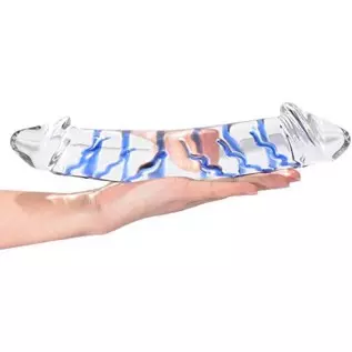Epichao Blue Swirl Rock Hard Large Double-Ended Glass Dildo Huge Double Head Dildo Crystal Female Masturbator (9.8") Epichao Blue Swirl Rock Hard Large Double-Ended Glass Dildo Huge Double Head Dildo Crystal Female Masturbator (9.8")