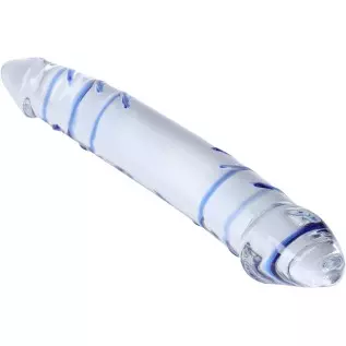 Epichao Blue Swirl Rock Hard Large Double-Ended Glass Dildo Huge Double Head Dildo Crystal Female Masturbator (9.8") Epichao Blue Swirl Rock Hard Large Double-Ended Glass Dildo Huge Double Head Dildo Crystal Female Masturbator (9.8")