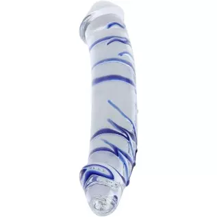 Epichao Blue Swirl Rock Hard Large Double-Ended Glass Dildo Huge Double Head Dildo Crystal Female Masturbator (9.8") Epichao Blue Swirl Rock Hard Large Double-Ended Glass Dildo Huge Double Head Dildo Crystal Female Masturbator (9.8")