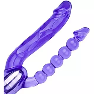Romi Vibrating Double-Ended Dildos, Multi Speed Dual Penetration Sex Toys with Lifelike Glans Veins and Anal Beads, G-spot Massa Romi Vibrating Double-Ended Dildos, Multi Speed Dual Penetration Sex Toys with Lifelike Glans Veins and Anal Beads, G-spot Massa