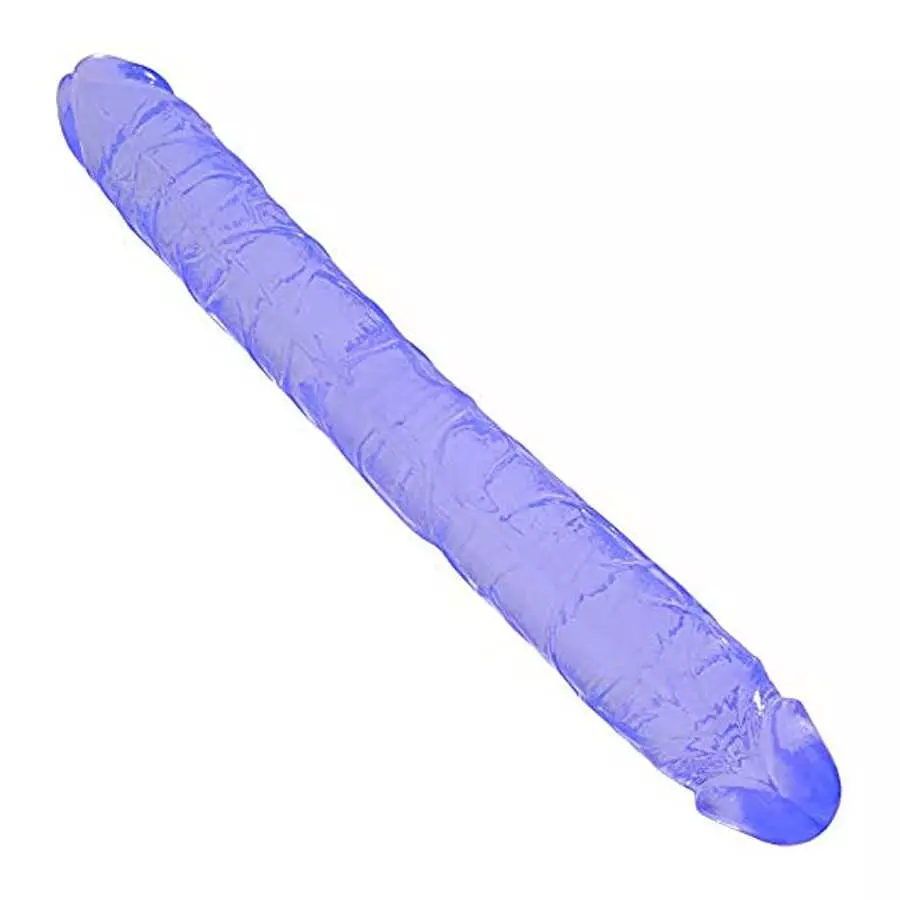 Double-Ended Dildo Flexible Realistic Jelly Dildos Dong for Anal Play G-spot Stimulator Sex Toys for Women Lesbians,15inch Double-Ended Dildo Flexible Realistic Jelly Dildos Dong for Anal Play G-spot Stimulator Sex Toys for Women Lesbians,15inch