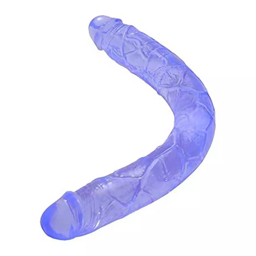 Double-Ended Dildo Flexible Realistic Jelly Dildos Dong for Anal Play G-spot Stimulator Sex Toys for Women Lesbians,15inch