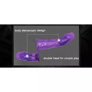 FRRDEI Wearable Harness Strap on Vibrating Double Head Dong Realistic Dildo Penetrator Toy Two Ended Dildo, Double Headed Peneta FRRDEI Wearable Harness Strap on Vibrating Double Head Dong Realistic Dildo Penetrator Toy Two Ended Dildo, Double Headed Peneta
