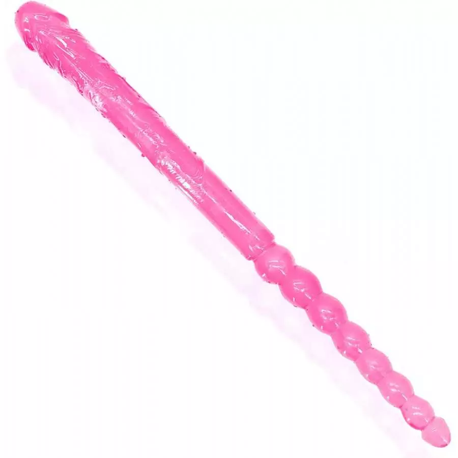 Double Ended Dildo 18.89 inch Dong Anal Beads with Veins and Glans for Anal Vagina Stimulation Double Side Penis Cock Massager S Double Ended Dildo 18.89 inch Dong Anal Beads with Veins and Glans for Anal Vagina Stimulation Double Side Penis Cock Massager S