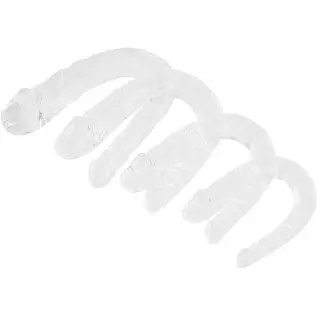 Double Ended Realistic Dildo, Flexible Clear Jelly Dildos for Lesbian, Anal G-spot Stimulator Sex Toys for Women Men Couple(M) Double Ended Realistic Dildo, Flexible Clear Jelly Dildos for Lesbian, Anal G-spot Stimulator Sex Toys for Women Men Couple(M)