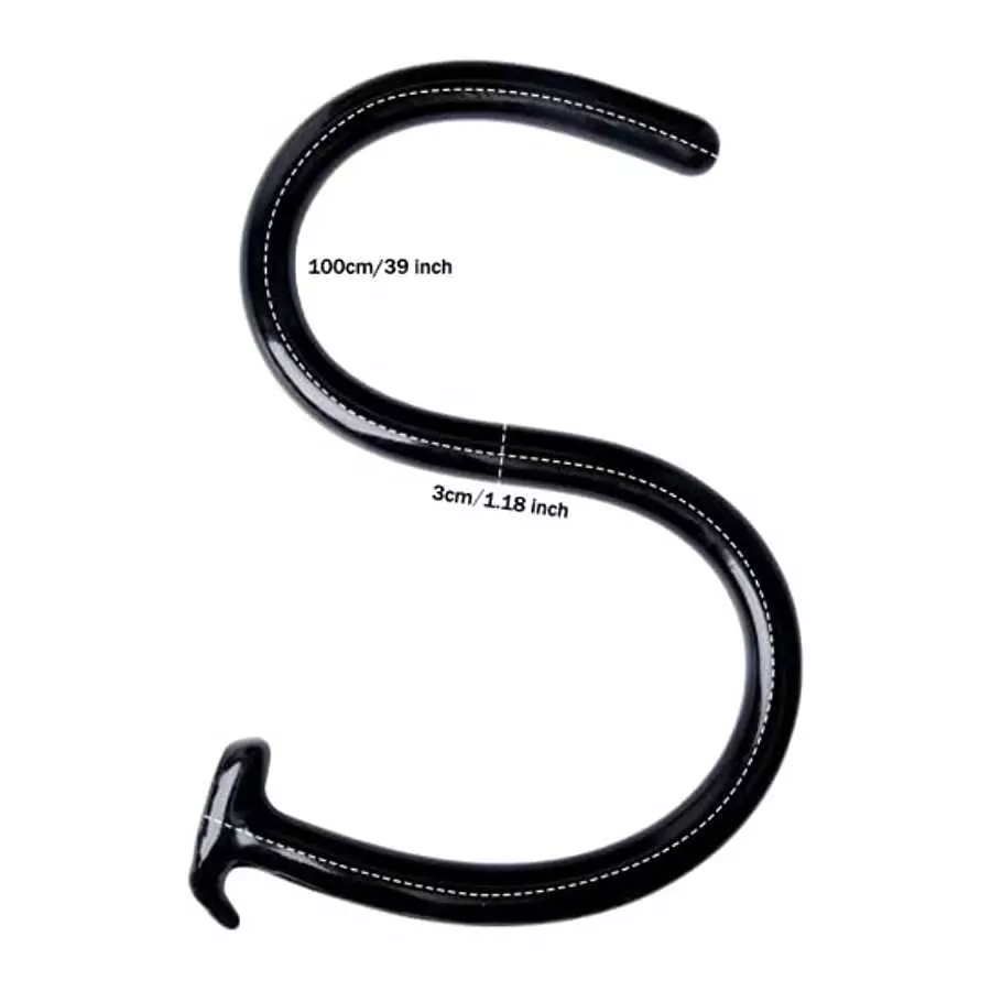 xofoco 100CM(39 inch) Dildo Flexible Dong Anal Dildo Black