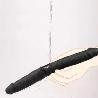 Double Side Dildo Realistic Silicone Adult Sex Toy for Women (Big)
