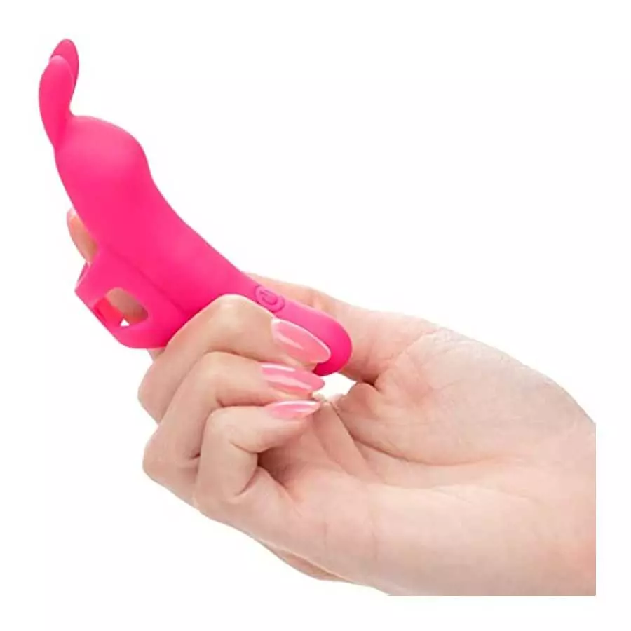 CalExotics Neon® Vibes The Flirty Vibe – Silicone Rechargeable Finger Bunny Vibrator - Travel Sized Adult Sex Toys for Women – P