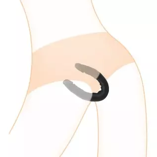 Double Side Dildo Realistic Silicone Adult Sex Toy for Women (Big)