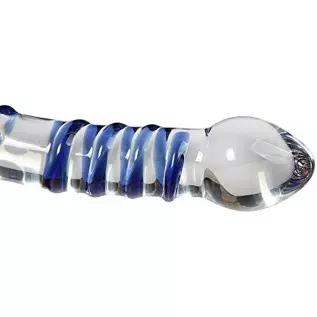 Remeonight 7.1" Double Ended Glass Wand Dildo Crystal Penis Female Masturbation Anal Butt Plug Remeonight 7.1" Double Ended Glass Wand Dildo Crystal Penis Female Masturbation Anal Butt Plug