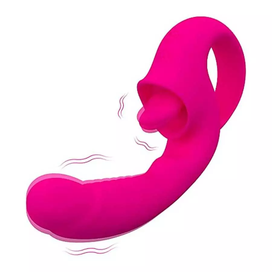 G Spot Vibrator, 2 in 1 Nipple Clitoralis Stimulator with 10 Licking & Vibrating Modes, Realistic Dildo Vibrator for Clit G Spot G Spot Vibrator, 2 in 1 Nipple Clitoralis Stimulator with 10 Licking & Vibrating Modes, Realistic Dildo Vibrator for Clit G Spot