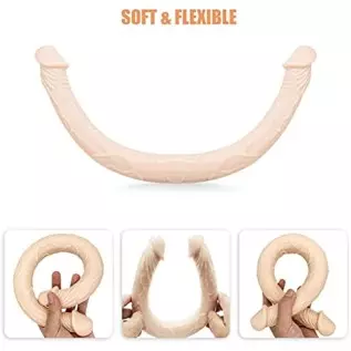Double Ended Dildo, 17 in Super Long Double Dong, Flexible Realistic Double-Sided Dildo Penis, Sex Toys for Couple Men Women Les Double Ended Dildo, 17 in Super Long Double Dong, Flexible Realistic Double-Sided Dildo Penis, Sex Toys for Couple Men Women Les