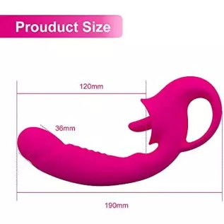 G Spot Vibrator, 2 in 1 Nipple Clitoralis Stimulator with 10 Licking & Vibrating Modes, Realistic Dildo Vibrator for Clit G Spot G Spot Vibrator, 2 in 1 Nipple Clitoralis Stimulator with 10 Licking & Vibrating Modes, Realistic Dildo Vibrator for Clit G Spot