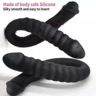 Double Ended Dildo 16.53 inch Dong Ribbed Butt Plug Anal Dildo with Glans for Anal Vagina Stimulation Prostate Massager Sex Toy Double Ended Dildo 16.53 inch Dong Ribbed Butt Plug Anal Dildo with Glans for Anal Vagina Stimulation Prostate Massager Sex Toy