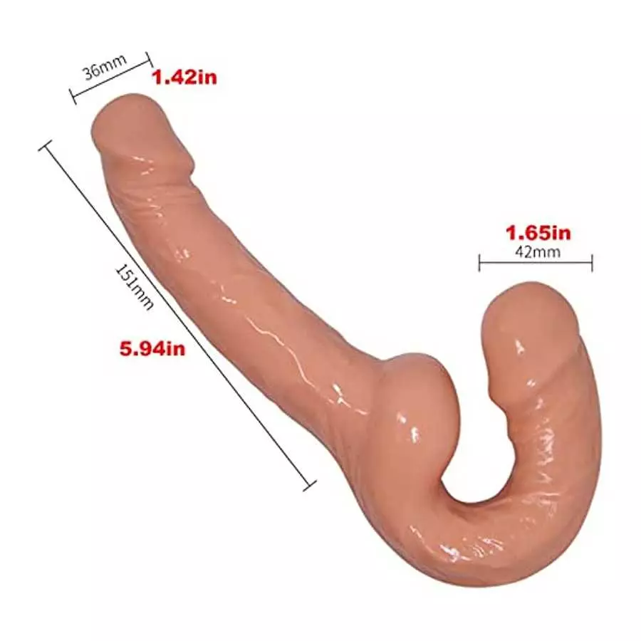 Double Sided Realistic Dildo Sex Toys Two Ended Strapless Strap On Dildo Dual Headed Dong Plug Double Header