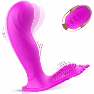 Wearable Clitoral G Spot Vibrator for Women, Rose Toy for Woman with 10 Vibration Modes Waterproof Sex Toys Clitoral Stimulator
