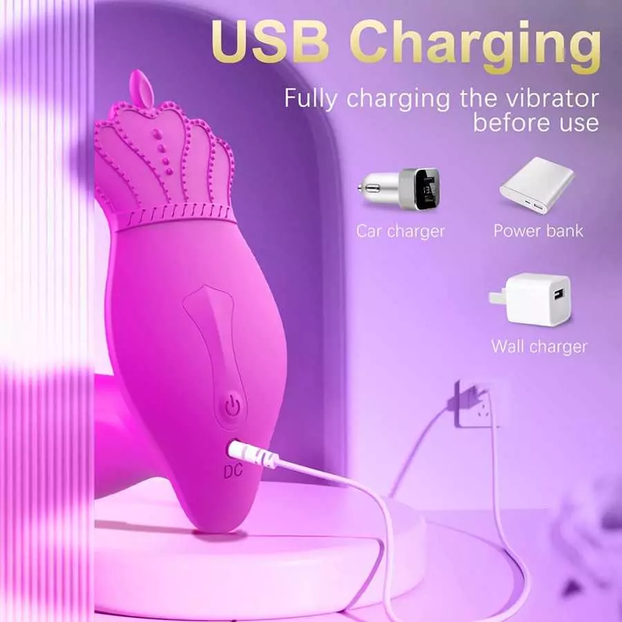 Wearable Clitoral G Spot Vibrator for Women, Rose Toy for Woman with 10 Vibration Modes Waterproof Sex Toys Clitoral Stimulator