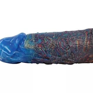 15 inches Long Double End Devil Dildo, Manual-Mixed Red Silicone Double Headed Anal Plug for Lesbian and Men and Couples