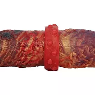 15 inches Long Double End Devil Dildo, Manual-Mixed Red Silicone Double Headed Anal Plug for Lesbian and Men and Couples