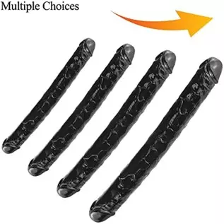 Lestesy 11.8*1.3 in Double Dildo,Flexible Realistic Anal Dildo Adult Sex Toys for Lesbian Women, Clear, S Lestesy 11.8*1.3 in Double Dildo,Flexible Realistic Anal Dildo Adult Sex Toys for Lesbian Women, Clear, S