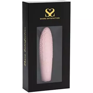Share Satisfaction Raya - Luxury Textured Clitoral Vibrator with 10 Vibration Modes, Curved and Tapered Tip for Pinpoint Stimula Share Satisfaction Raya - Luxury Textured Clitoral Vibrator with 10 Vibration Modes, Curved and Tapered Tip for Pinpoint Stimula