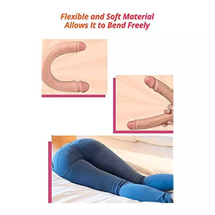 FST 15 Inch Extra Long Double Head Dildo Flexible Penis Female Masturbation G Spot Vaginal Anus Stimulate Realistic Dildos Anal