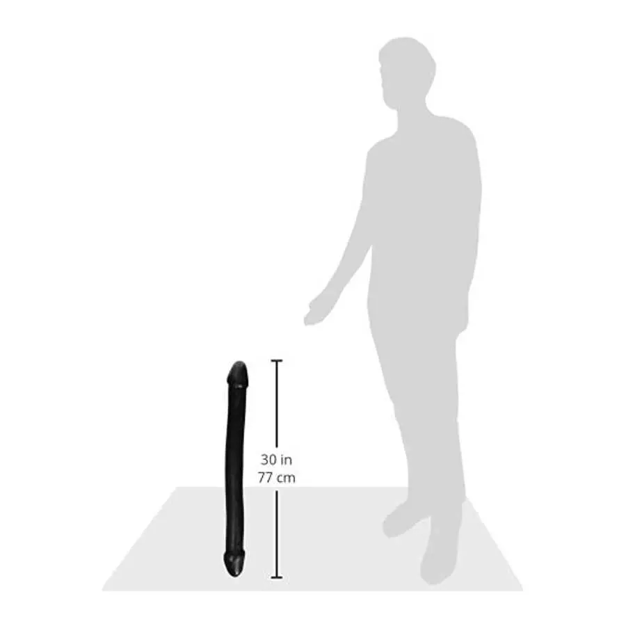 Master Series XXL Double Dong, Black, (AD423)