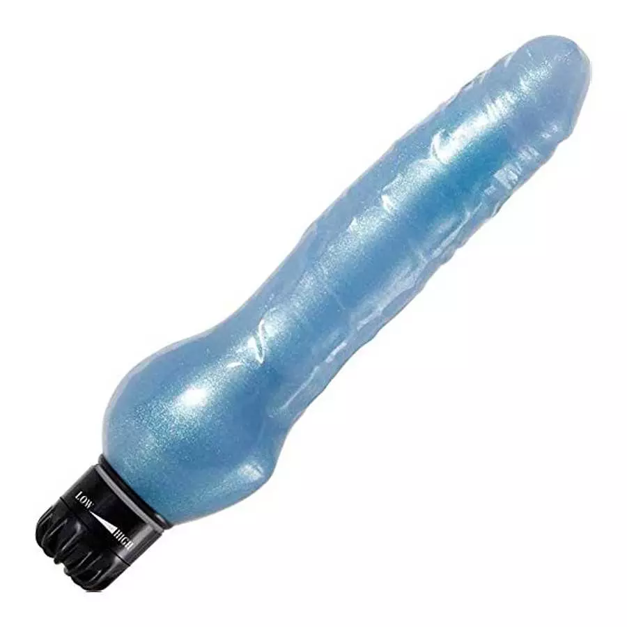 Adam and Eve Blue Dolphin Flexible Waterproof Multi-Speed Realistic-Like Vibrator